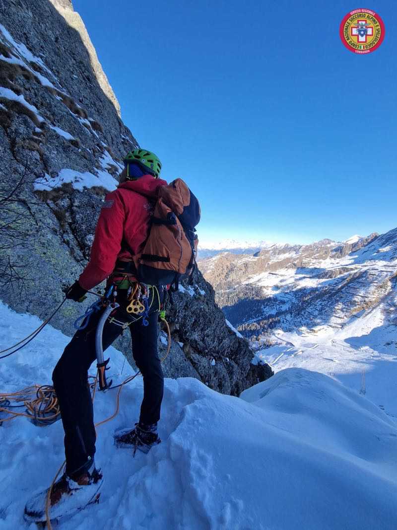 Il CNSAS Orobico si allena per il soccorso in ambienti estremi