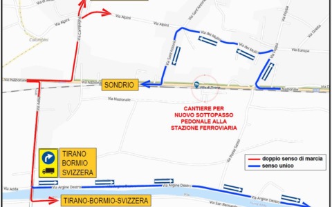 Lavori per il sottopasso chiudono la Statale 38