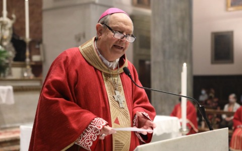 Celebrazione del vescovo Cantoni per le Olimpiadi