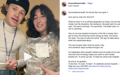 Lucas Pinheiro Braathen trionfa a Milano-Cortina: festa con pizzoccheri e sciatt