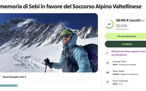 Raccolta fondi in memoria di Sebastiano Erba: già 37mila euro donati