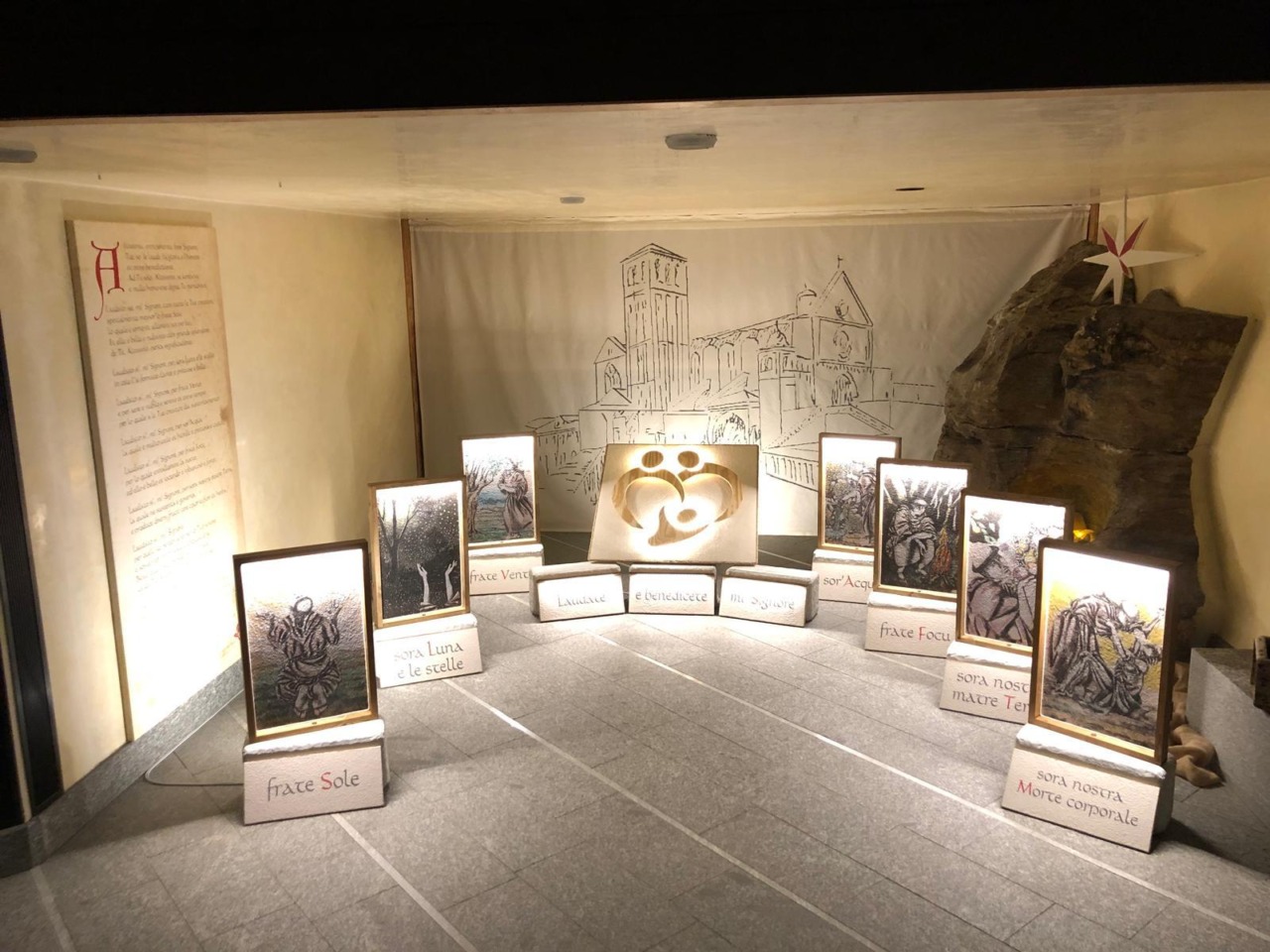 Sette icone illustrate su San Francesco