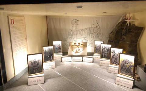 Sette icone illustrate su San Francesco