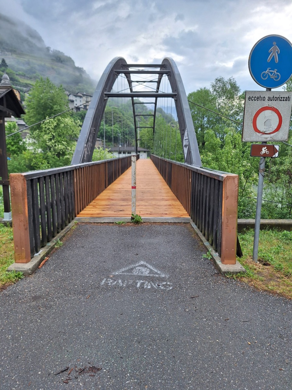 Terminata la passerella ciclopedonale di Tresenda