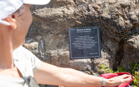 Inaugurata la Ferrata dedicata a Jacopo Compagnoni a Santa Caterina