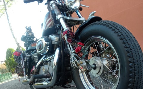 La Harley Davidson di Johnny Depp in mostra a Sondrio