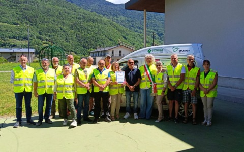 Un Doblò per il trasporto sociale a Villa di Tirano
